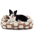 JOEJOY Medium Dog Bed Medium Size Dog, Rectangle Washable Orthopedic Pet Bed with Removable Zipper Cover, Cute Soft Calming Puppy Pet Bed with Jacquard Shaggy Plush & Non Skid Bottom
