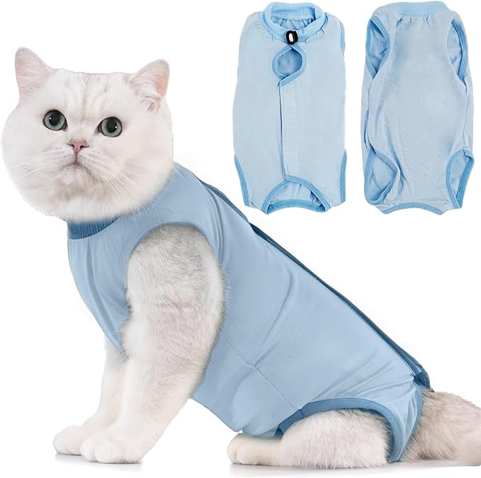 Avont Cat Recovery Suit - Kitten Onesie for Cats After Surgery