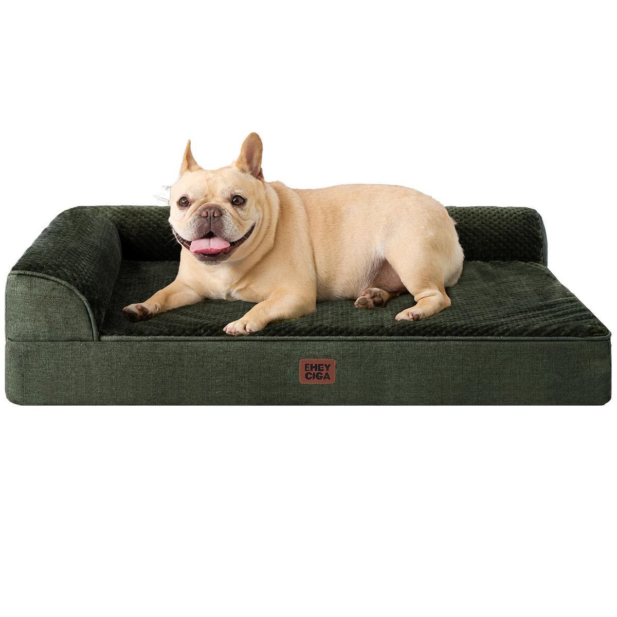 EHEYCIGA Orthopedic Dog Bed Medium Size, Memory Foam Dog Bed, Navy Blue