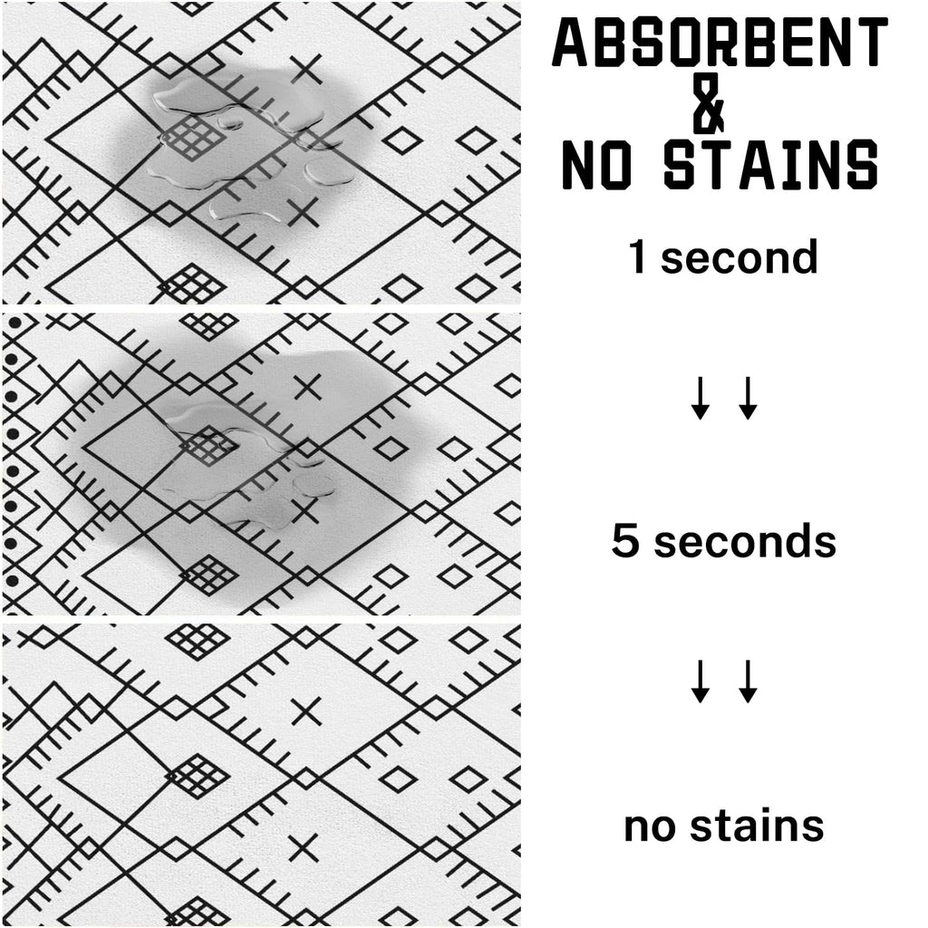 Absorbent Pet Dog Bowl Mat for Food and Water, Pet Cat Food Feeding Mat with Non Slip Rubber Backing, Dog Food Mats for Floors Waterproof, 24"x32"