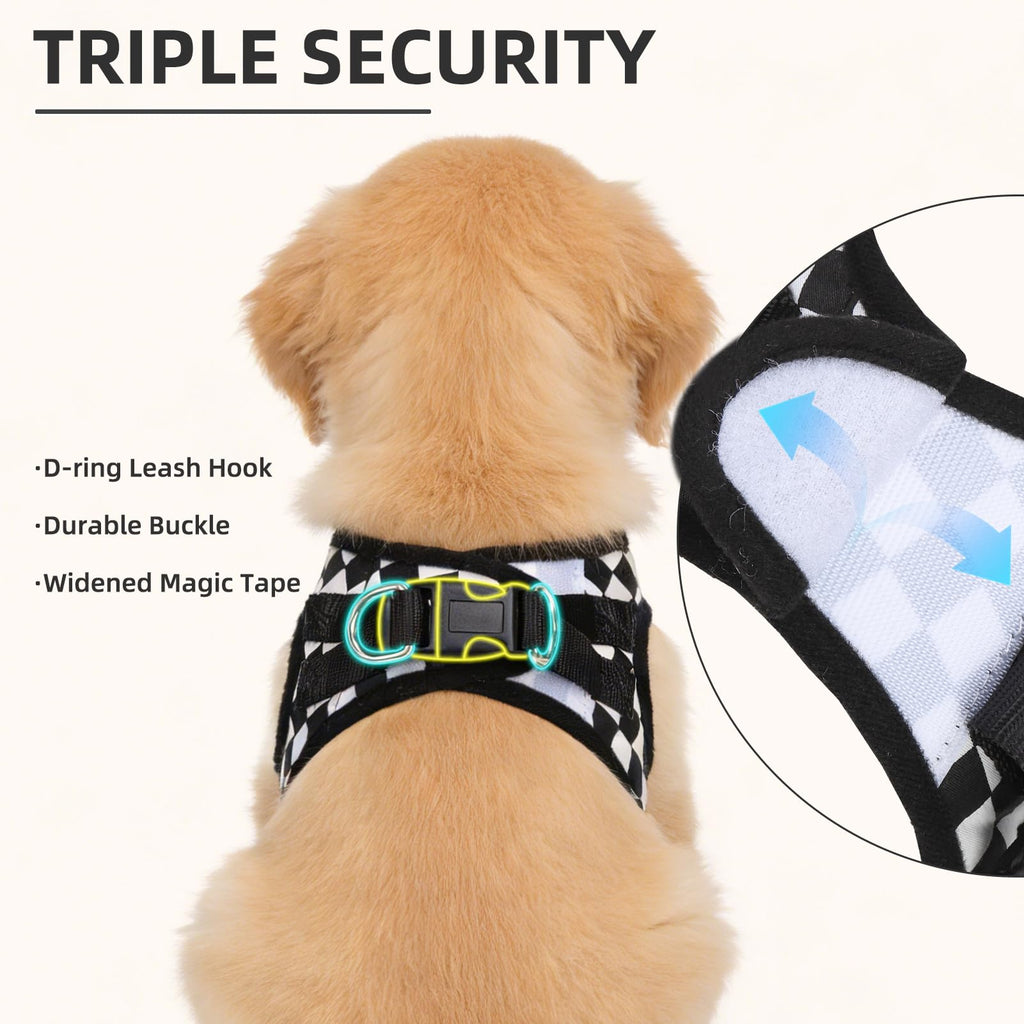 PUPTECK Dog Harness, Collar and Leash Set No Pull for Small Medium Sized