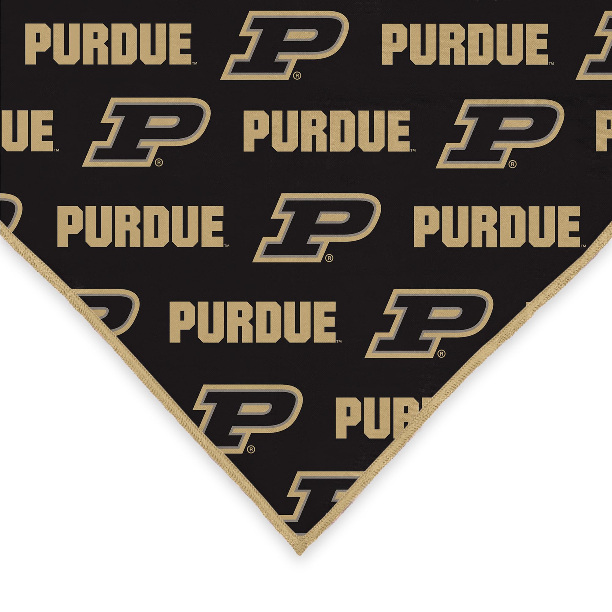 Purdue Boilermakers Officially Licensed Bandana for Dogs and Cats | Fits Pets Great Gift Idea | Easy-to-Tie (Large, 28")