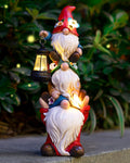 twinbling 13" Garden Solar Spring Gnomes Statues Outdoor