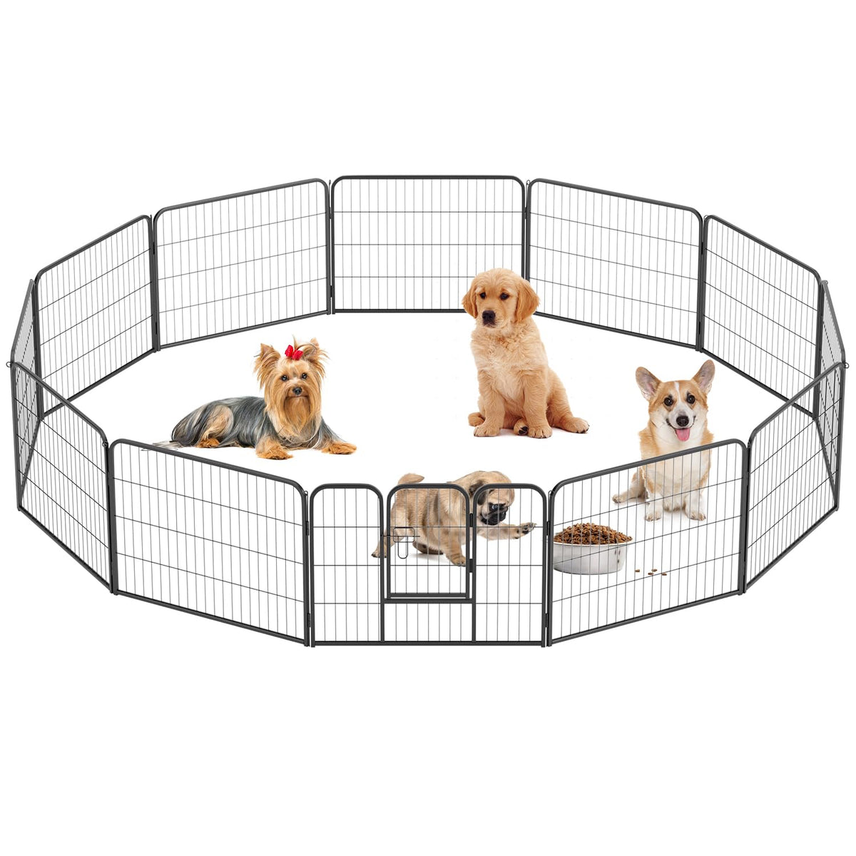 BestPet | Dog Playpen | 40", 12 Panels | Heavy Duty Metal Pet Exercise Pen
