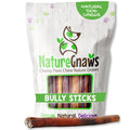 Nature Gnaws USA Steer Sticks for Dogs 5-7" (8oz) - Mixed Thickness - Long Lasting for Aggressive Chewers and Large Dogs - Natural Beef Bully Dog Chew Bones