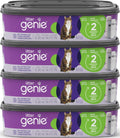 Litter Genie Standard Square Refill Bags, 4-Pack, 56 ft of Continuous Film