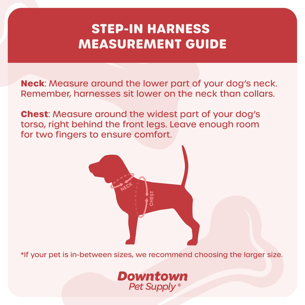 Downtown Pet Supply Step-in Dog Harness – No Pull, Adjustable Padded Mesh with Reflective Trim, Secure Buckle Strap – Comfortable & Breathable Small Dog Harness, Medium, Khaki
