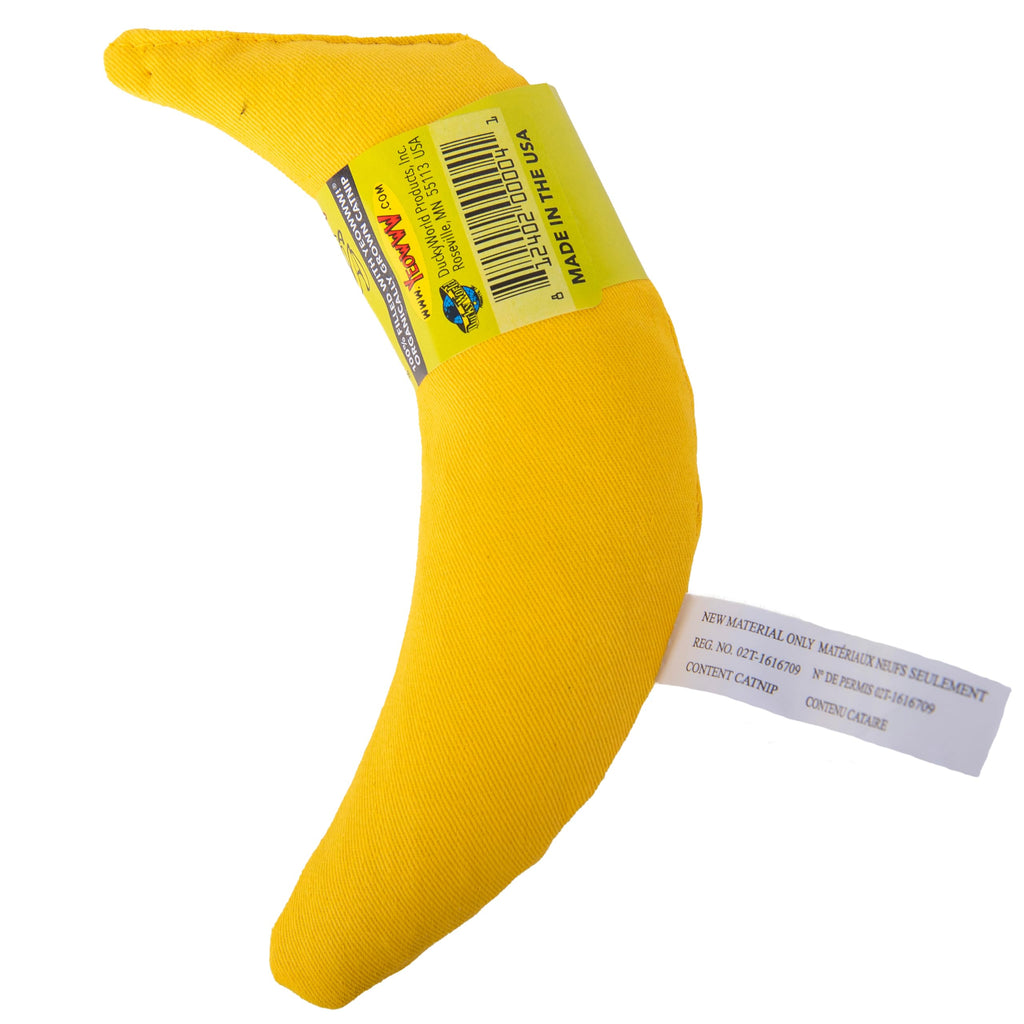 Yeowww! Catnip Chi-CAT-a Banana Toy for Cats - 7 Inches - Durable Cotton Twill - Made in the USA - Stuffed with Organically Grown Catnip