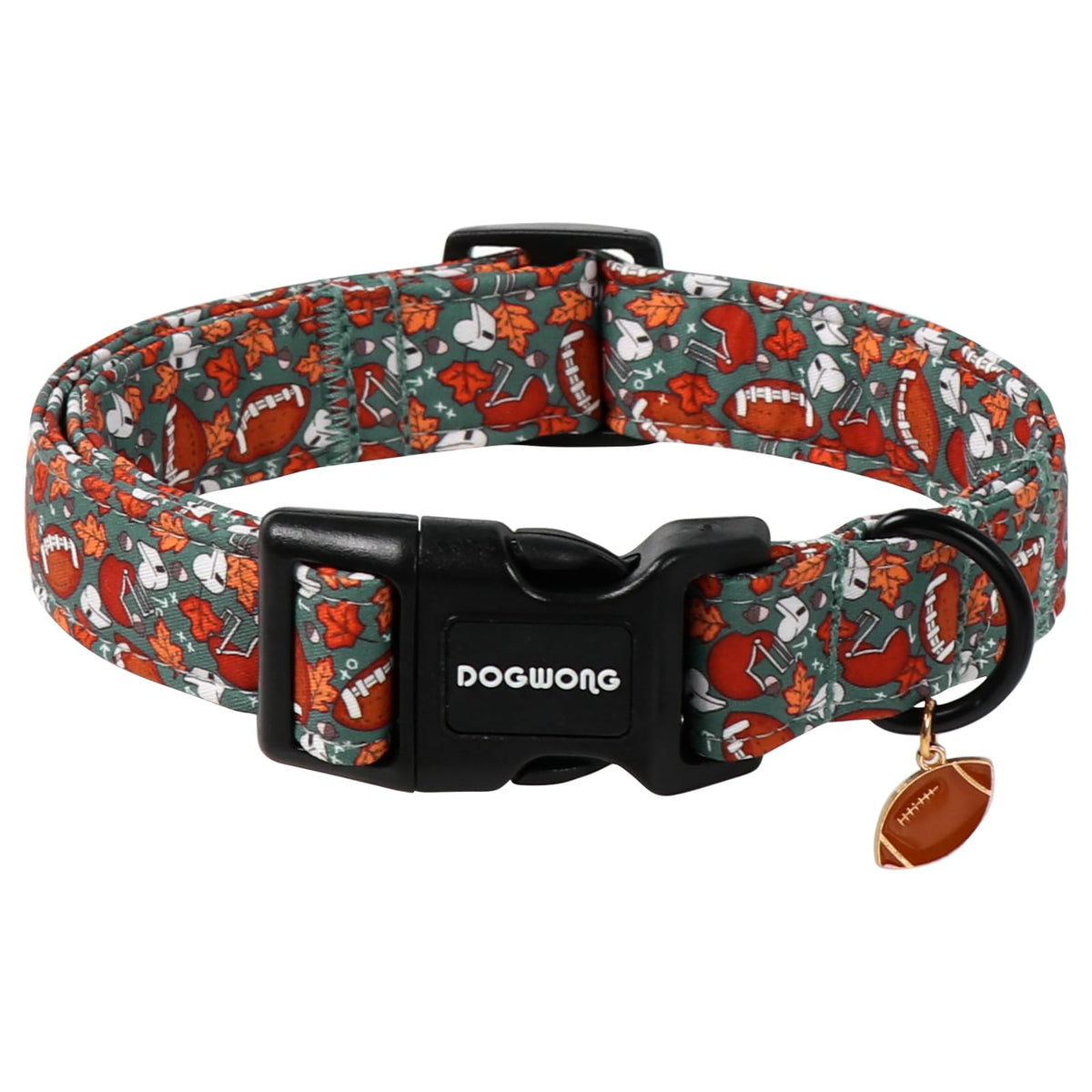 DOGWONG Cotton Hemp Dog Collar, Heavy-Duty Khaki Dog Collar Adjustable Soft Natural Fabric Pet Cute Wedding Puppy Necklace for Small Dogs"