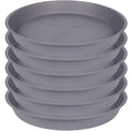 Bleuhome 6 Pack of 12 inch Plant Saucer, Heavy Duty Plastic Plant Saucer 12 inch Round, Plant Tray for Pots, Flower Saucers for Indoors, Garden Plate Bowls, Trays for Planter 10"/11"/12" (Black)