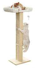Cat Scratching Post with Large Window Perch, 47-Inch Tall Sisal Cat Tree