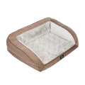 Serta Orthopedic Quilted Couch Dog Bed for Pets – Slate Gray (Large)