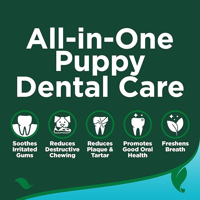 Vet's Best Puppy Toothpaste & Toothbrush Kit, Peanut Butter, Dogs, 3.5 oz