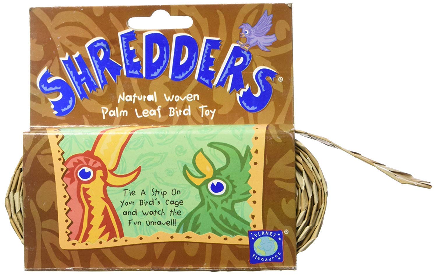 Planet Pleasures Shredders Straight Natural Bird Toy, 1" x 30' Roll