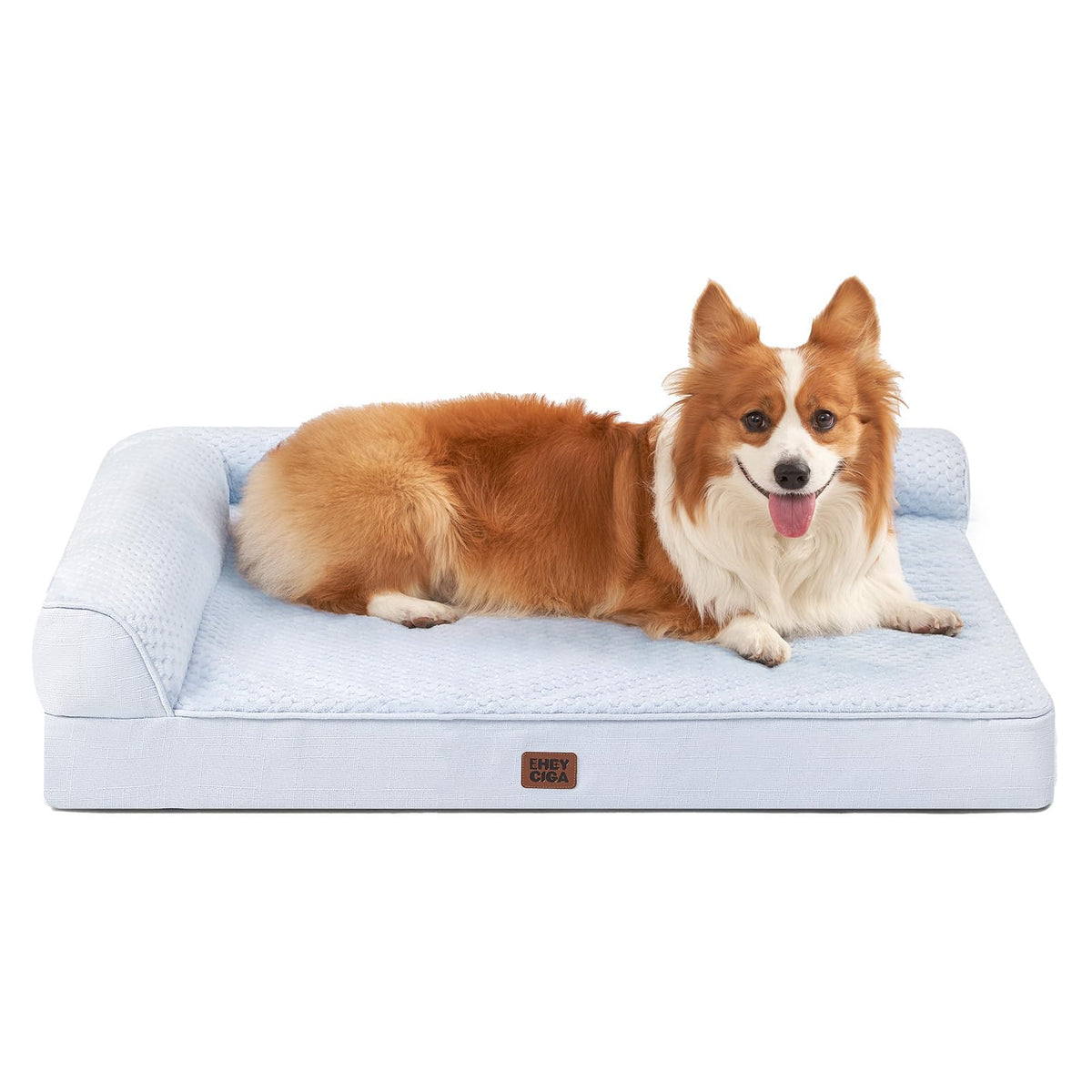 EHEYCIGA Orthopedic Dog Bed Medium Size, Memory Foam Dog Bed, Navy Blue