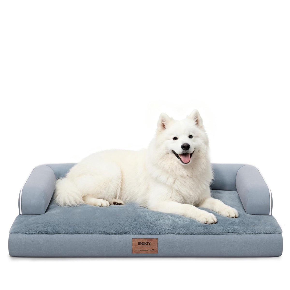 MEKIY Orthopedic Waterproof Dog Bed with Bolster for Extra Large Size Dogs