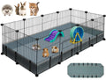 VISCOO 12 Panels Small Animal Playpen, 48" x 24" x 16" Guinea Pigs Cages