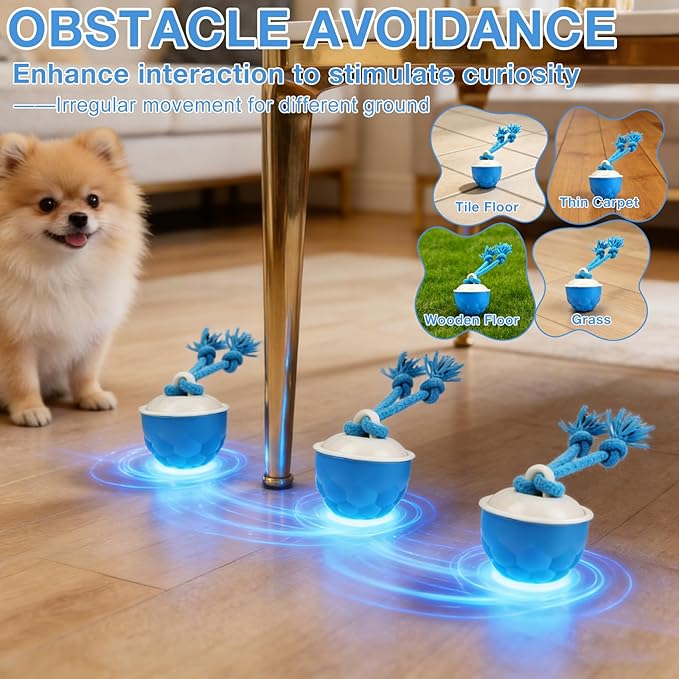 Interactive Dog Toys,2026 Upgraded Motion Activated Automatic Rolling Ball Toys for Small/Medium/Large Dogs Balls,Interactive Dog Ball for Boredom to Keep Them Busy,With USB Rechargeable (Orange)