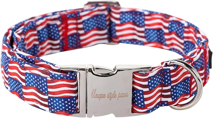 Unique style paws Dog Collar Metal Buckle Collar for Autumn Winter Christmas for Small Medium Large Boys Girls Dogs — S