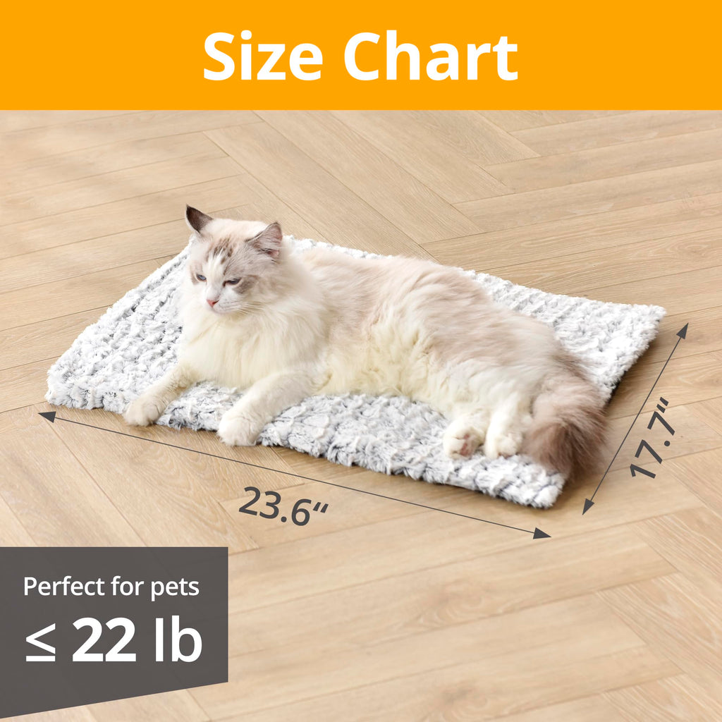 Petace Self Warming Cat Pad, 24" x 18", Gray