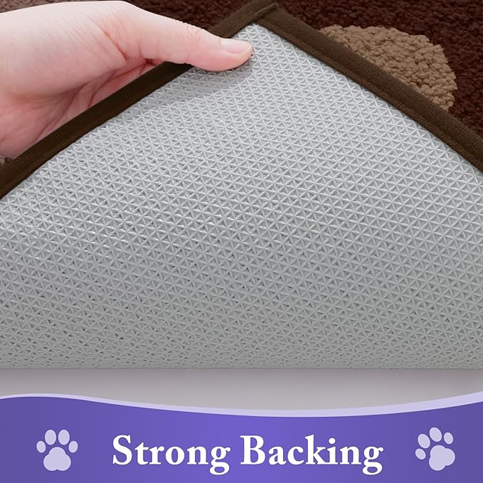 Buganda Dog Door Mat for Muddy Paws 30x20, Absorbent Doormat for Inside