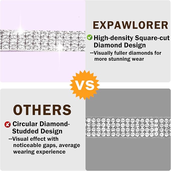 EXPAWLORER Soft Velvet Safe Cat Collars for Girl Cats,Blue & Light Purple