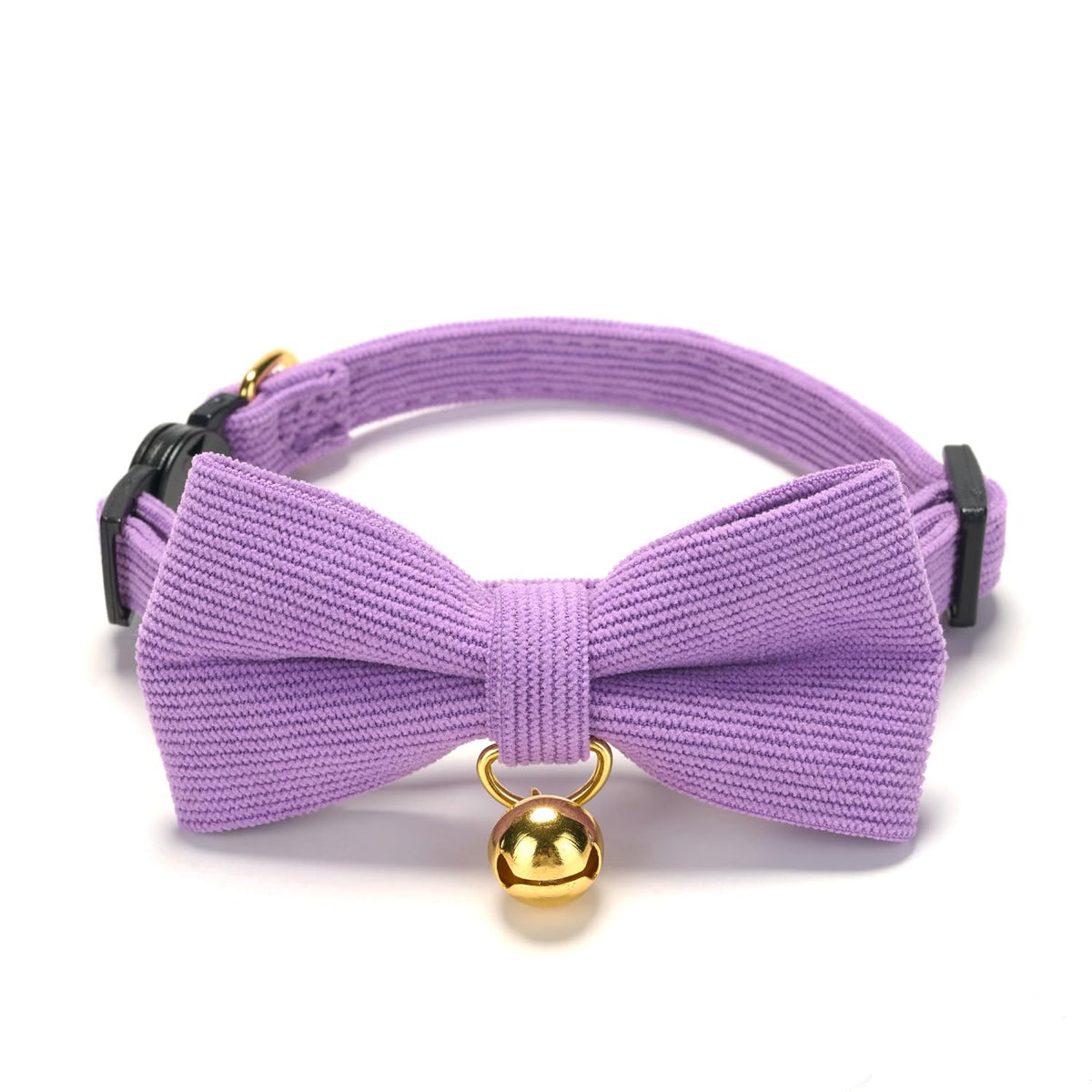 YUDOTE Bunny Ear Cat Collar with Bell and Bow Tie, Breakaway Cute Bowtie Kitten Collars(Blue)
