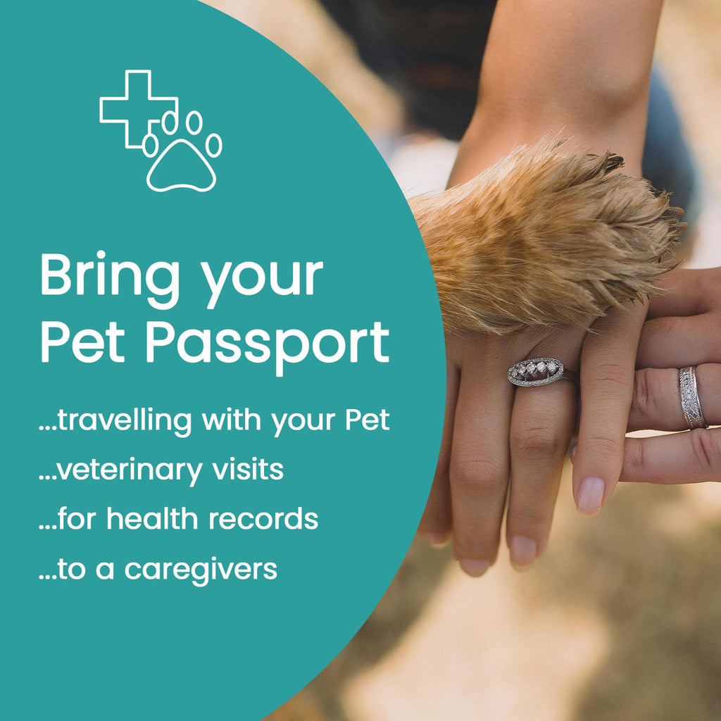 United Pet Club Color Premium PU Leather stitch-sewn Pet Passport Medical Record for Pet Health and Vaccination English + Spanish for Cat, Dog, Puppies and Kittens (Light Brown, Single)