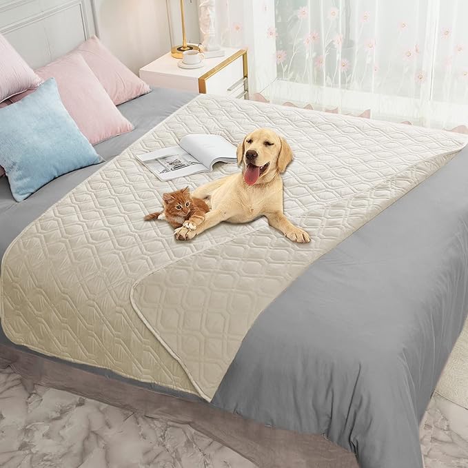 Ameritex Waterproof Dog Bed Cover Pet Blanket for Furniture Bed Couch Sofa Reversible — 52x82 Inch (Pack of 1)