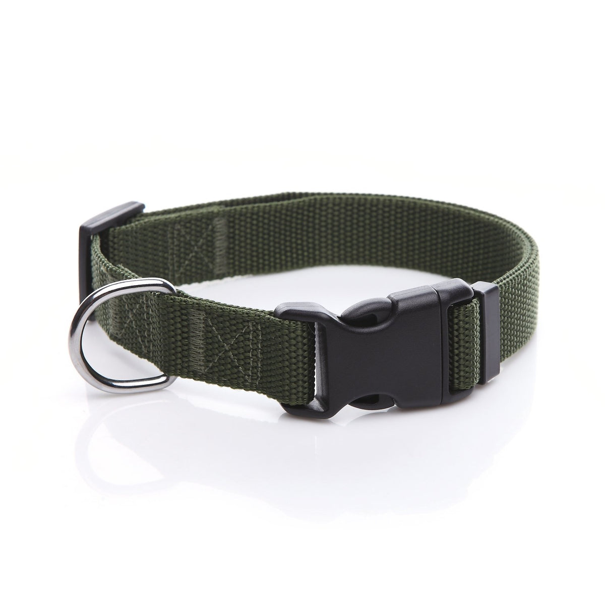 Adjustable Nylon Dog Collar, pet Collar 1 Inch 3/4 Inch 5/8 Inch Wide, for Large Medium Small Dogs (L(1" x 16-23"), Brown)