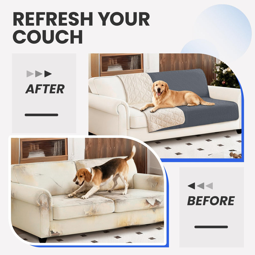 CYCMACO Waterproof Dog Bed Cover Pet Blanket, Soft Couch Cover for Dogs Washable, Non-Slip Dog Blanket Protect Furniture Couch Sofa Car for Puppy Large Dogs Cat (30x70 Inch, Dark Grey)
