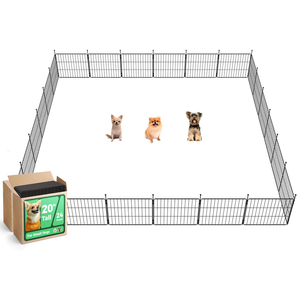 FXW MiniPaws Dog Playpen, Indoor, Yard & RV Camping, 32" H, 24 Panels