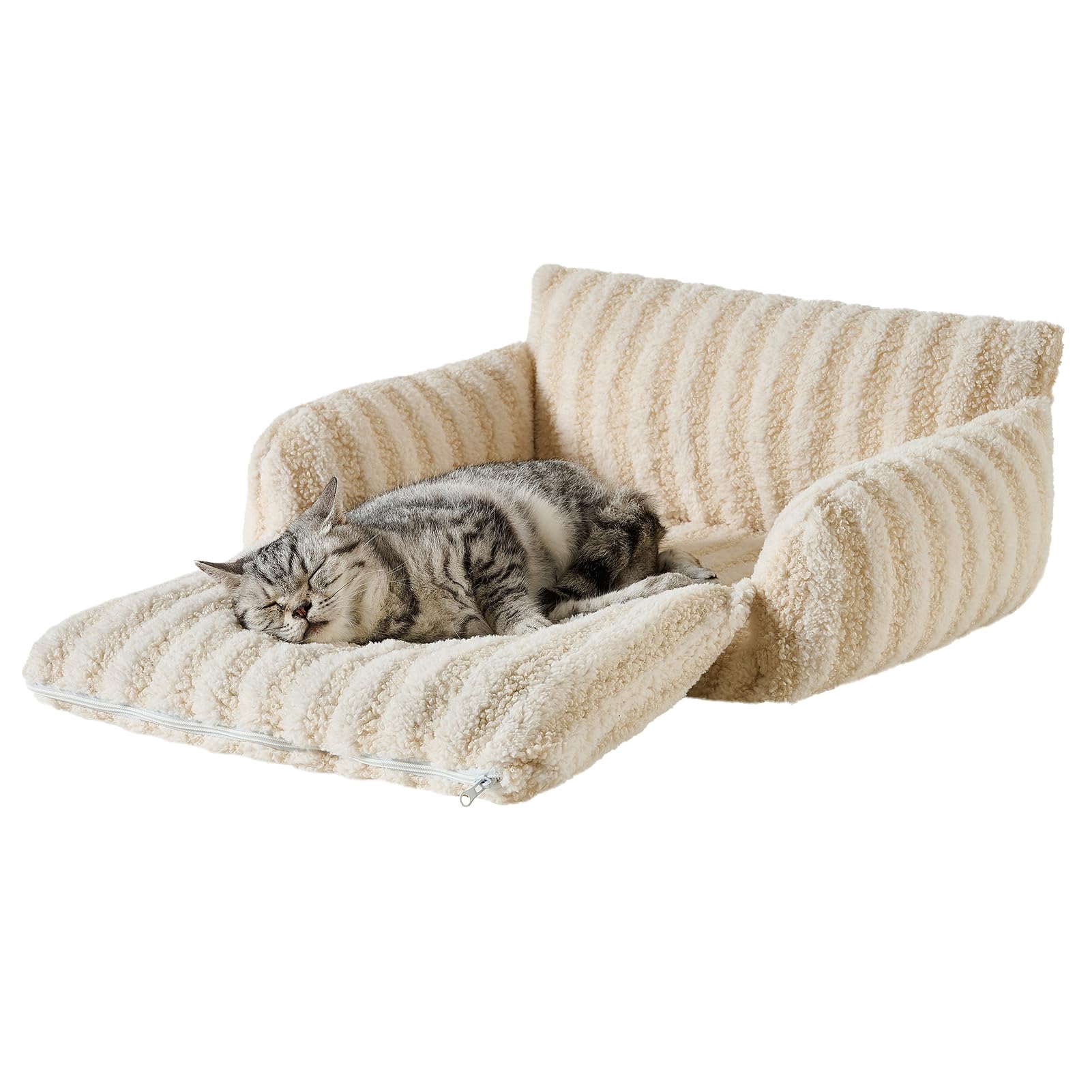 Hollypet Cat Bed Small Dog Orthopedic Couch Beds for Pets up to 13 lbs