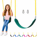 Jungle Gym Kingdom Swing for Outdoor Swing Set - Swing Seat Replacement Kit with Heavy Duty Chains - Backyard Swingset Playground Accessories for Kids - Green, 1 Pack