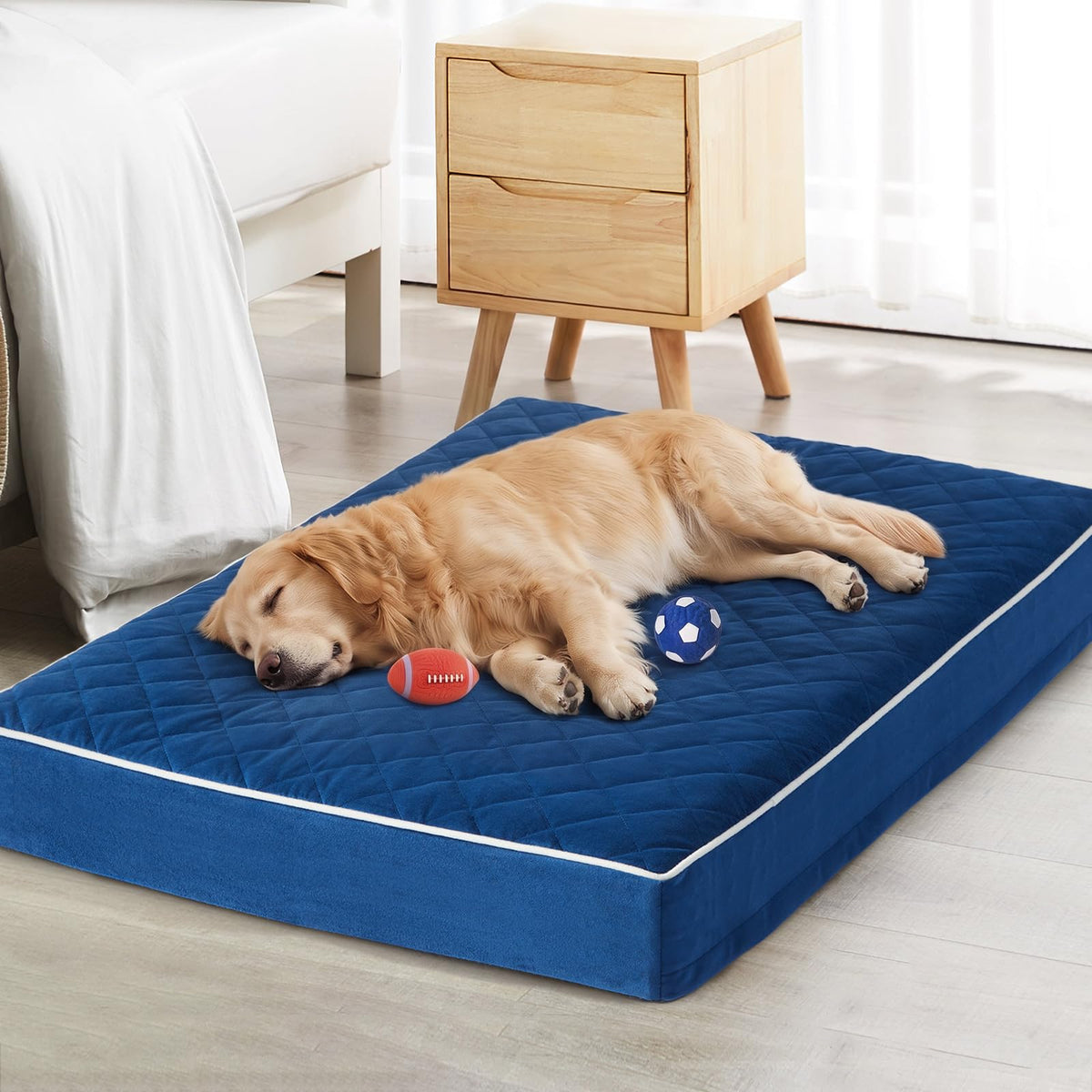 WNPETHOME Orthopedic Waterproof Extra Large Senior Dogs Bed for Comfy Sleep