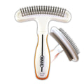 Wahl 2-in-1 Combination Double Row Pet Rake with Hair Shedding Blade