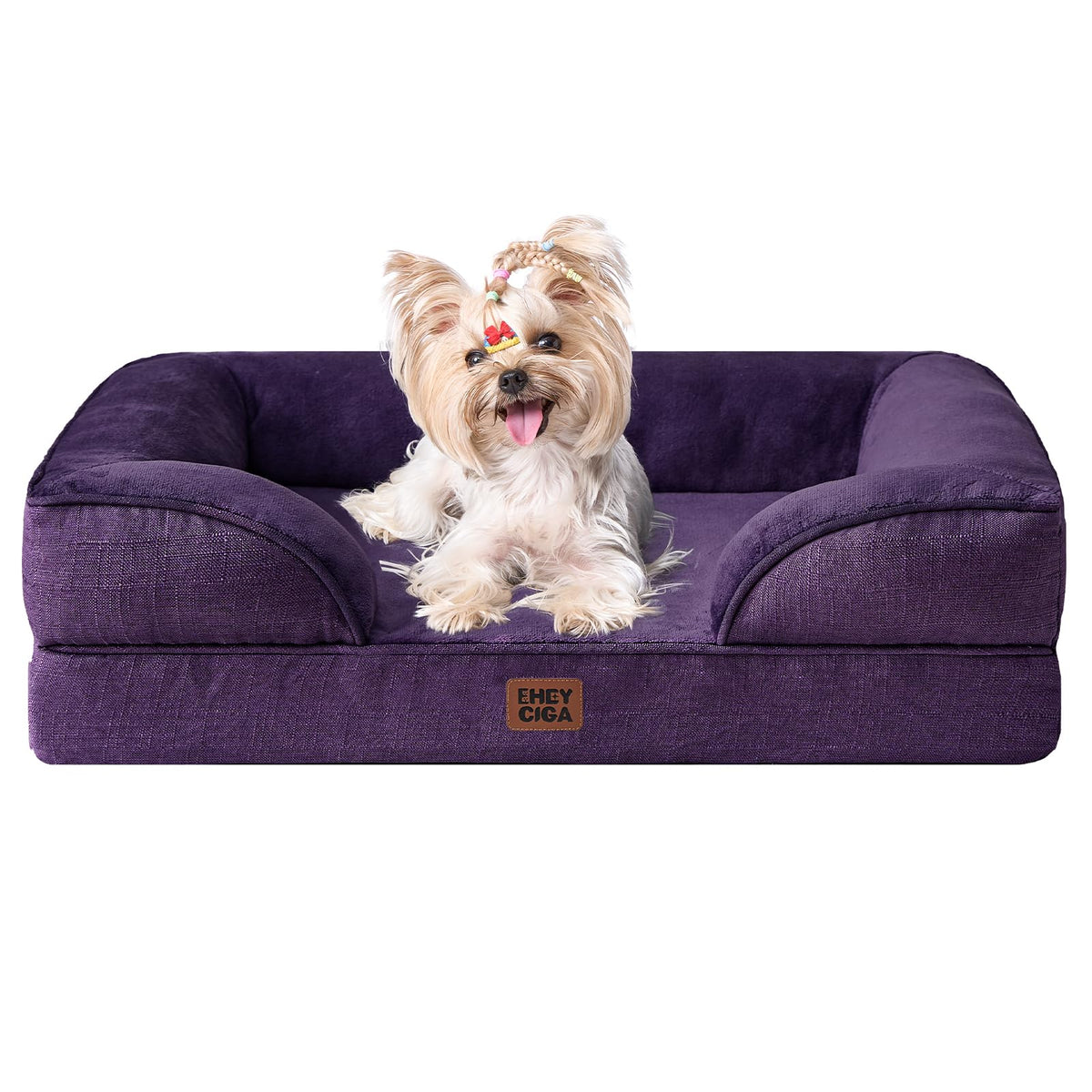 EHEYCIGA Orthopedic Small Dog Bed, Waterproof Memory Foam Washable Pet Beds