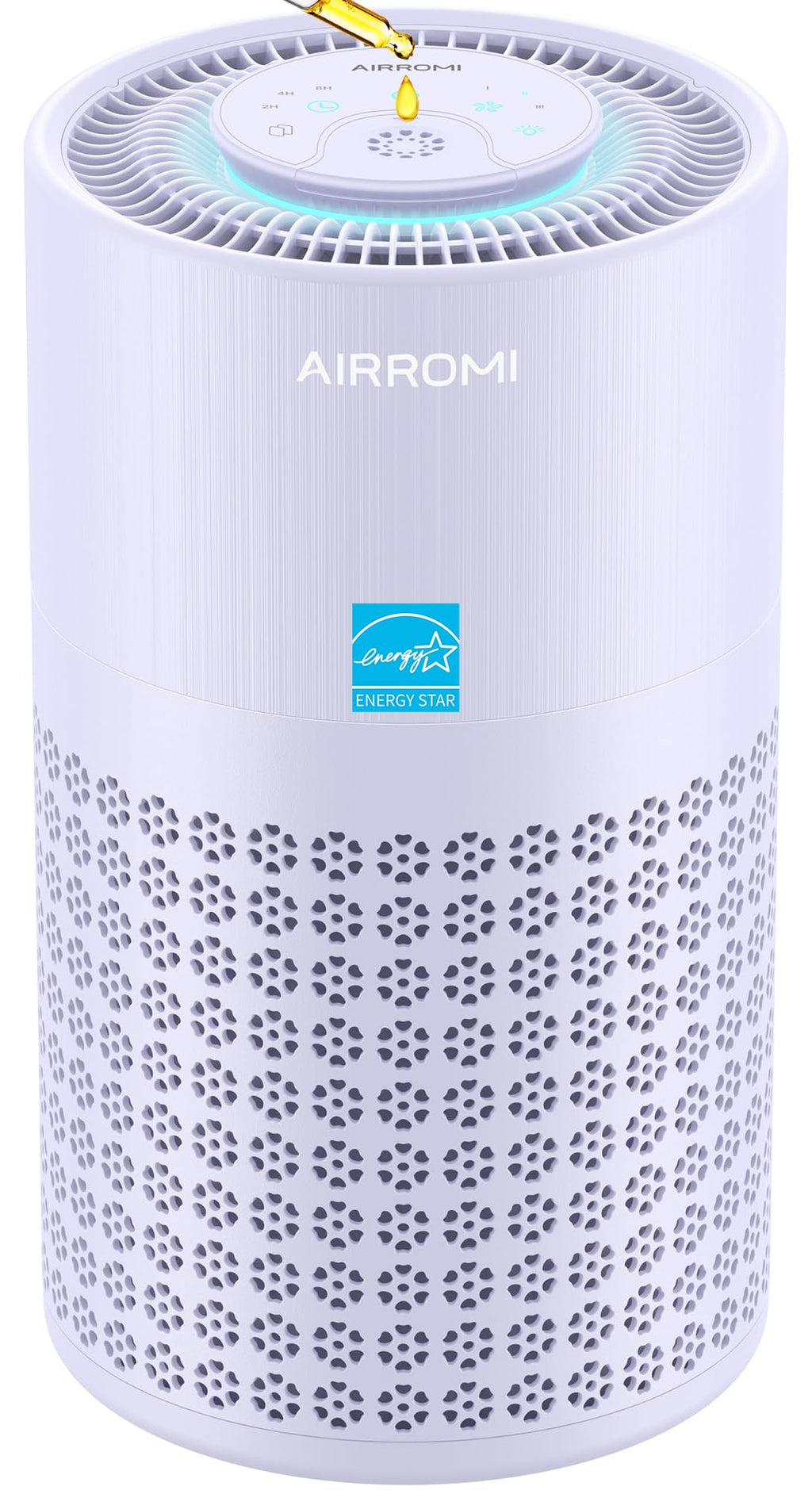 AIRROMI Air Purifier for Bedroom with A2001 Lavender Purple