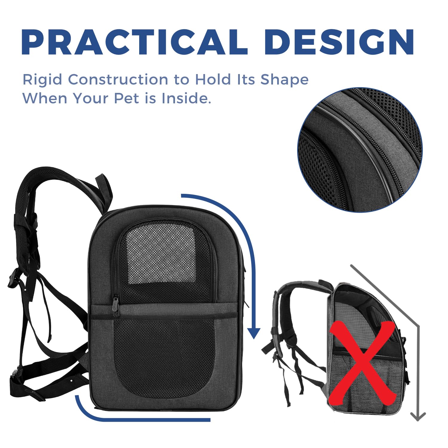 Apollo Walker Cat Carrier Backpack for Small Dogs and Cats Up to 18 lb