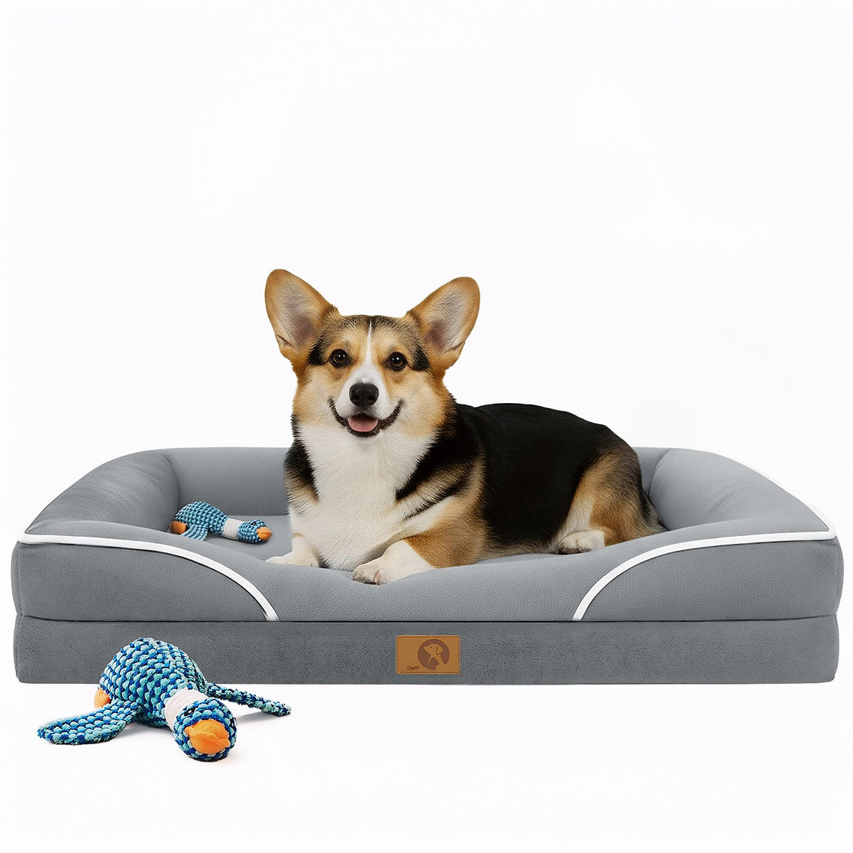 Homemate Dog Bed Extra Large Size Dog: 48"x35" Orthopedic Pet Bed with Toy