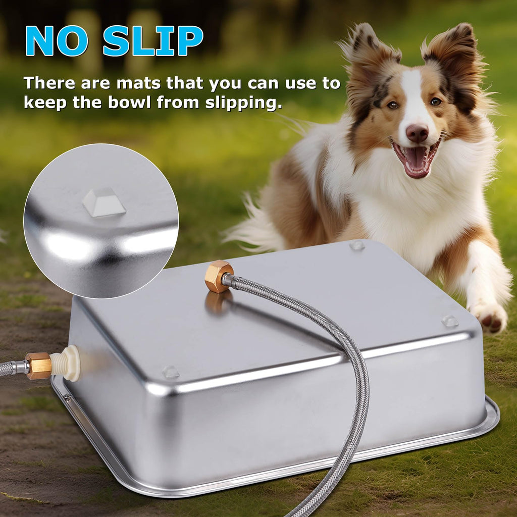 ZHEQOGZH 3 Gallon Automatic Dog Water Bowl Dispenser Outdoor Dog Waterer