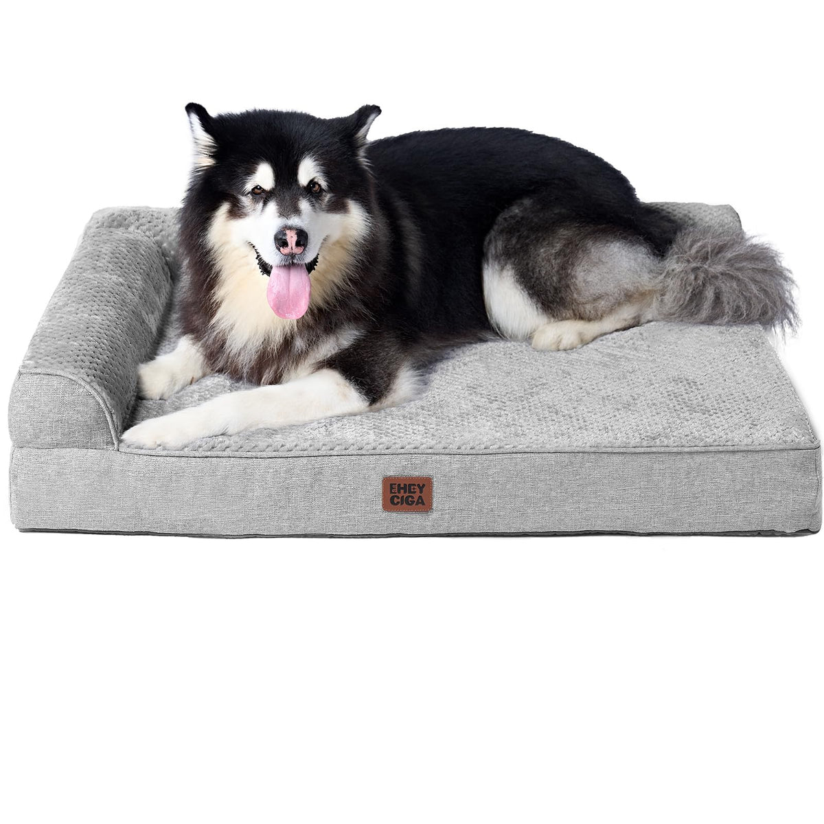 EHEYCIGA Orthopedic Dog Bed Medium Size, Memory Foam Dog Bed, Navy Blue