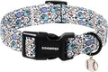 DOGWONG Baseball Dog Collar-Cute Boy Baseball Dog Collar, Adjustable Soft Male Dogs Collars for Large Dogs, L