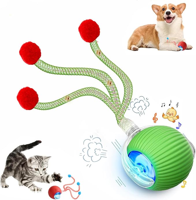 2 Packs Speed 2.0 Tail Interactive Cat Toys for Indoor Cats, Moving Cat Toy