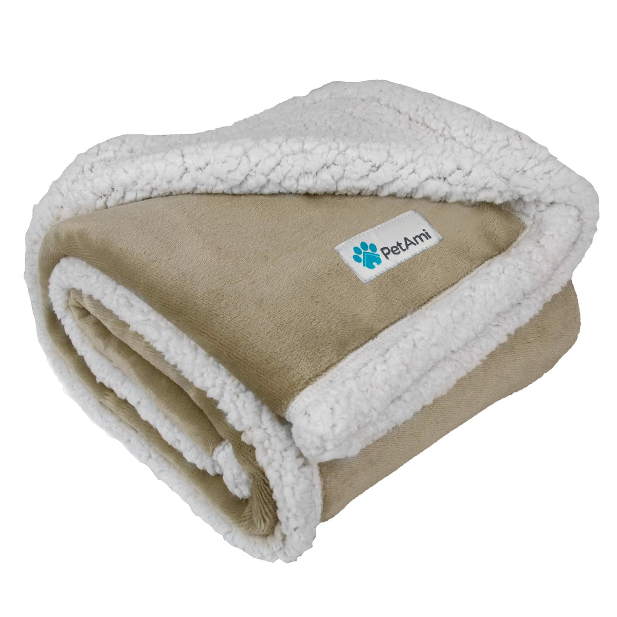 PetAmi Dog Blanket for Medium Small Pet Cat Puppy Kitten, 60x40 Solid Brown