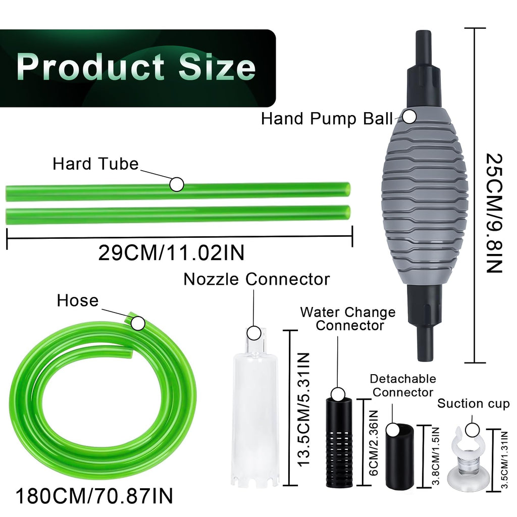 boxtech Fish Tank Water Change,Aquarium Gravel Vacuum Siphon