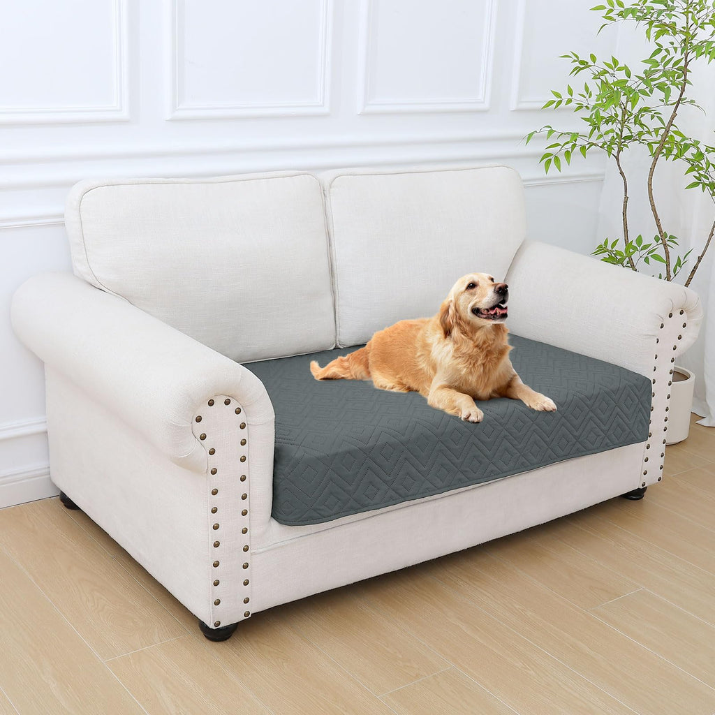 hyha Waterproof Reversible Dog Blanket, Pet Blanket for Sofa Couch