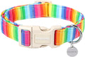 DOGWONG Fall Dog Collar, Orange Checkered Dog Collar Adjustable Soft Cute Pet Dog Collars Cute Plaid Puppy Necklace for Small Medium Large Dogs — 기타