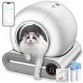 Automatic Litter Box, APP Control, 65L+9L Large Capacity,3 Rolls Litter Bag