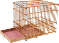 Hemoton Portable Lightweight Bamboo Bird Cage for Small Parrots Eco-Friendly Handwoven Bird Carrier with Unique Design for Travel and Outdoor Use